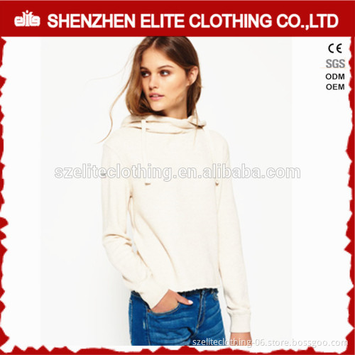 Best Quality Custom Cheap Plain High Callar Hoodie
